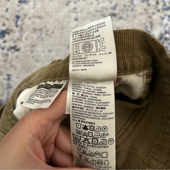 Levi’s 511 Brown Corduroy Straight Leg Jeans Size 28 - Picture 6 of 10